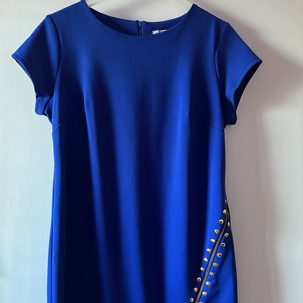 Shelby & Palmer Dress, Royal Blue and Gold, 12